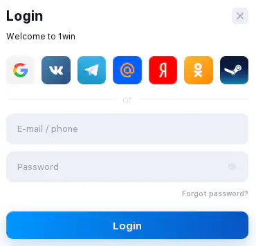 1win casino login